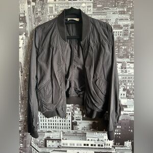 Vince. Charcoal Bomber Jacket